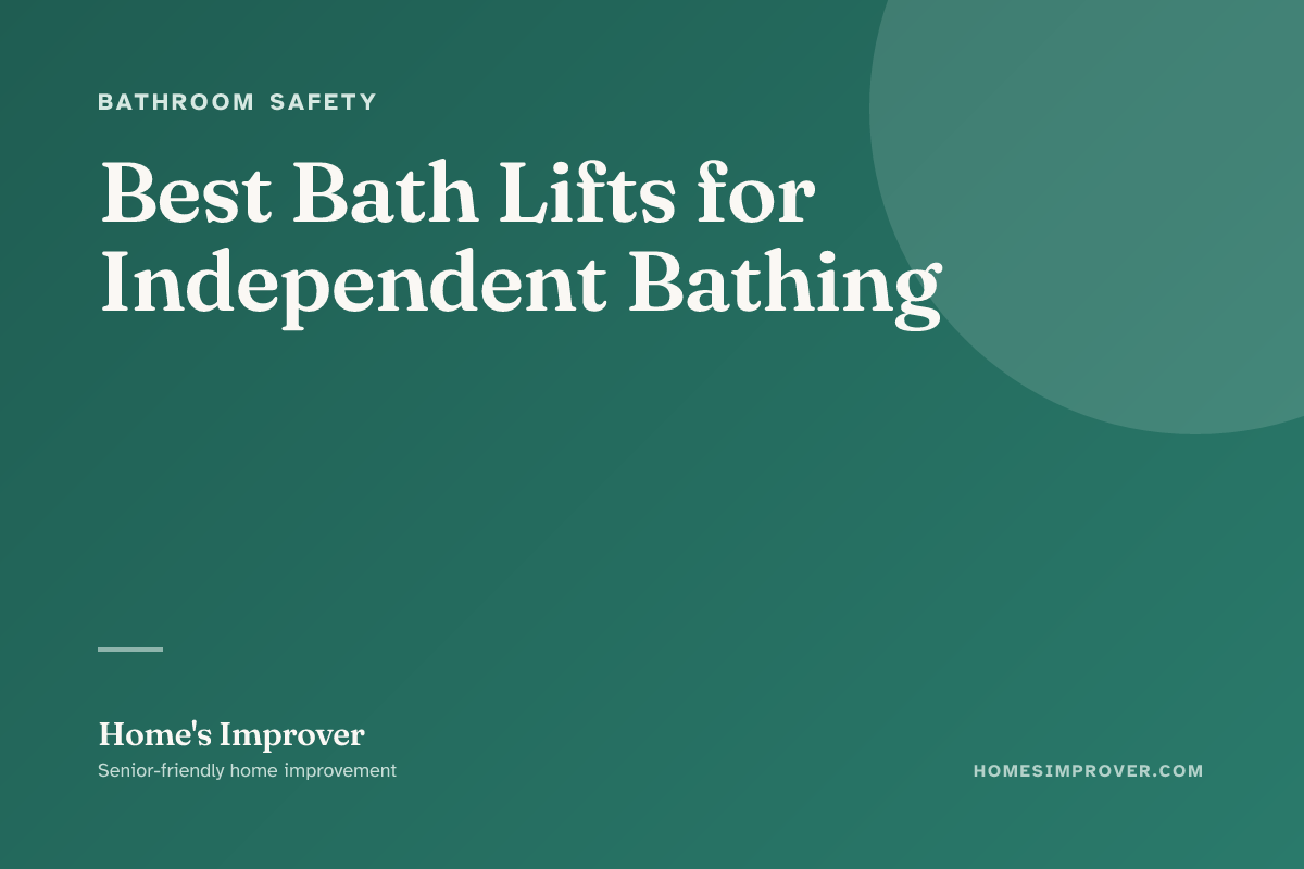 A battery-powered bath lift seated in a bathtub at the lowered position