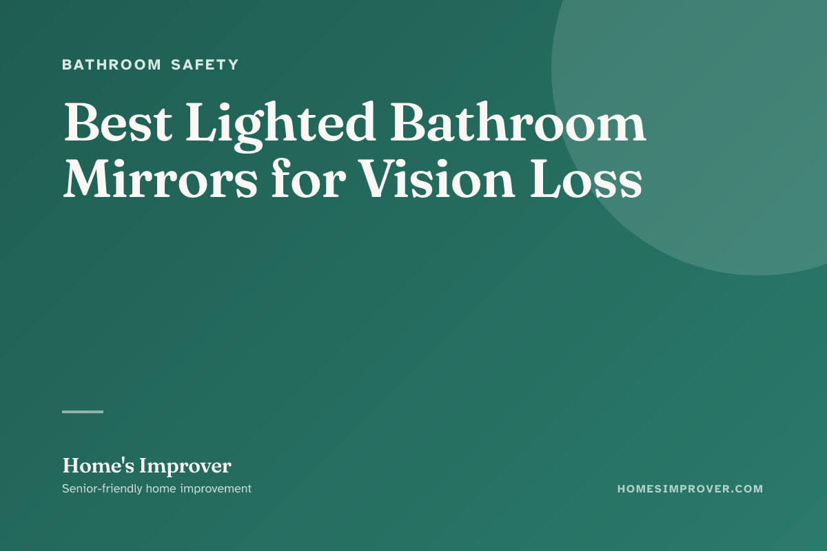 A backlit LED bathroom mirror with anti-fog feature mounted above a vanity