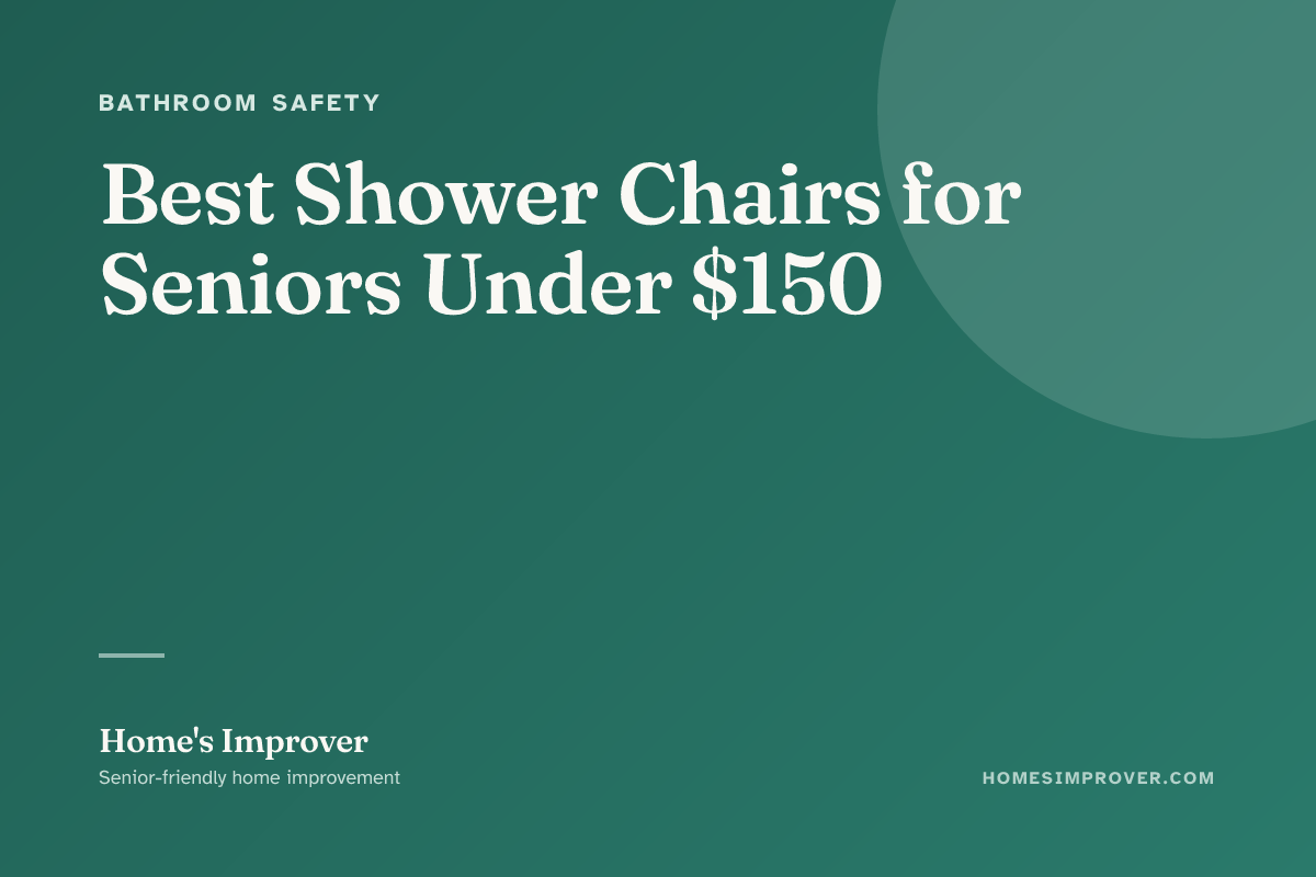 Three shower chairs lined up showing varying back heights and arm options