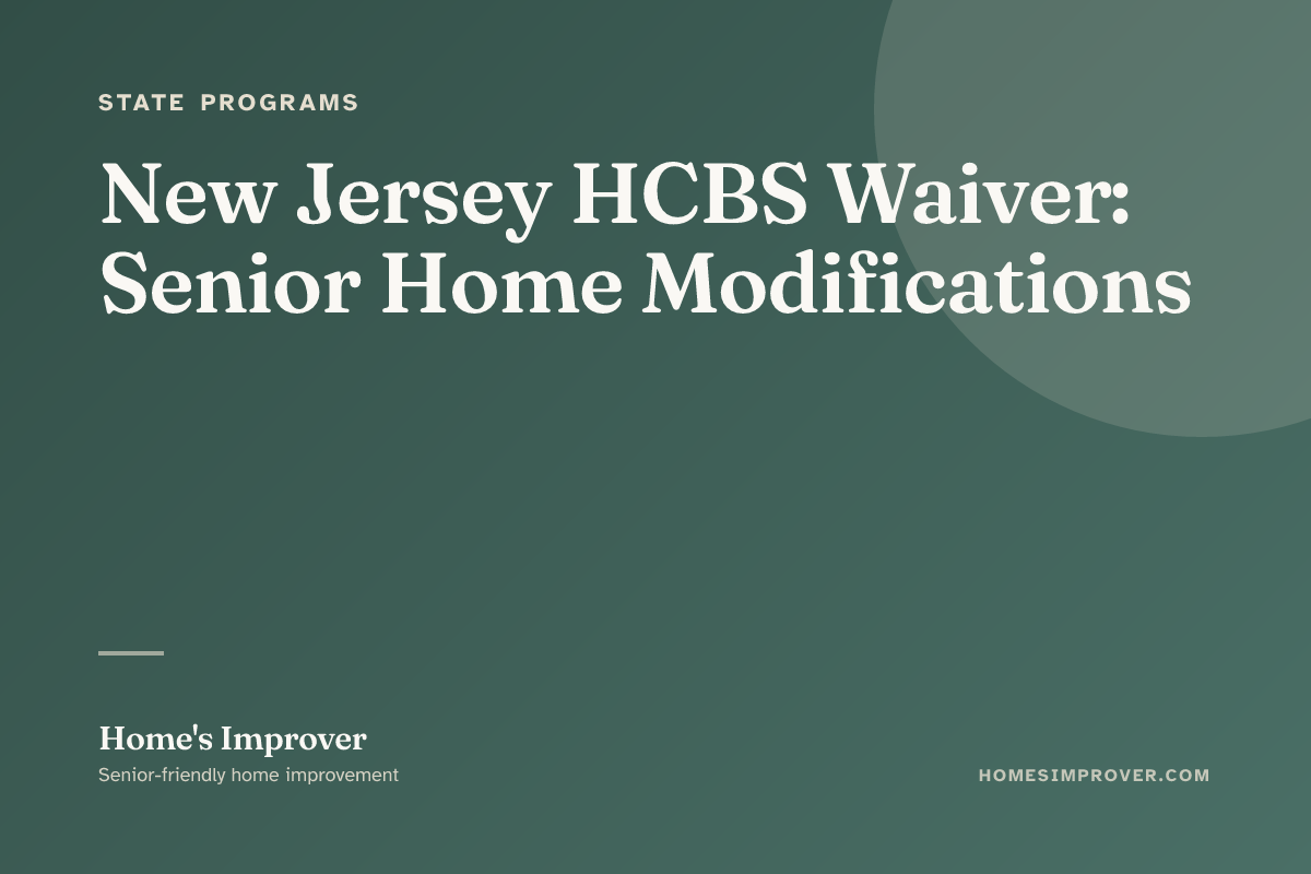 New Jersey senior home modification under a state program