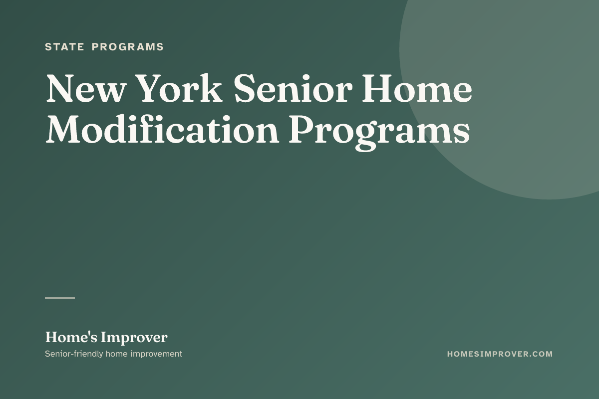 Senior home modifications under a New York state program