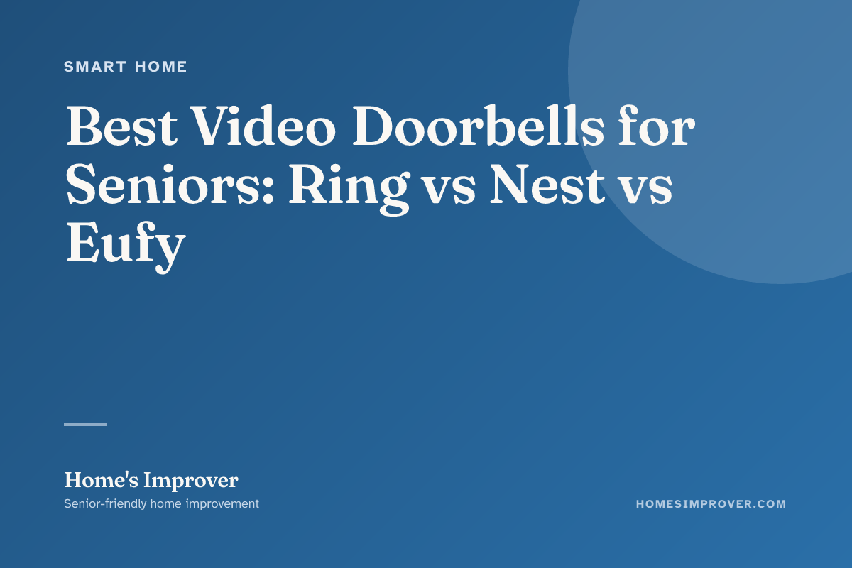 A video doorbell at a senior home entry