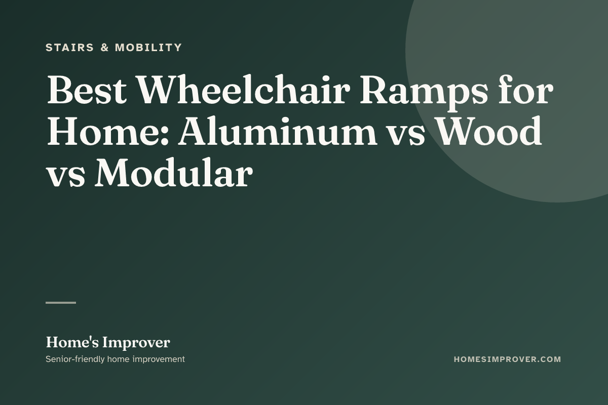 An aluminum modular ramp at a residential entry